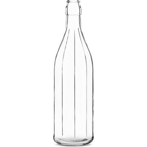 BOTTIGLIA VETRO COSTOLATA lt. 1 20.00 pz