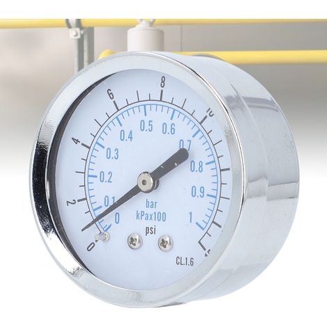 TS-Y60Z4-15psi Manometer für 0-15 psi, 1/4" Edelstahl, 2,5" NPT Axial-Manometer.