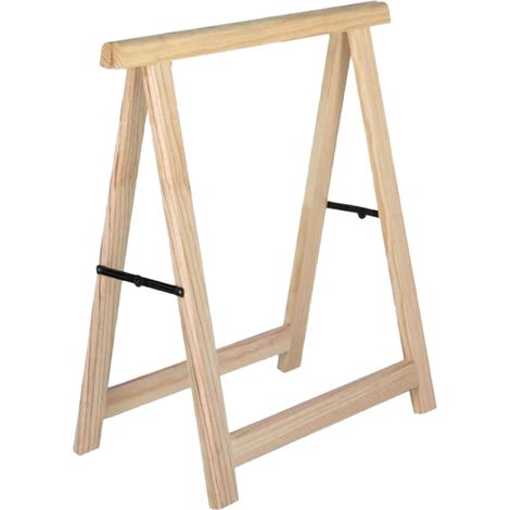 cavalletto pieghevole da lavoro in pino professionale 73,5x75 cm (1/10)