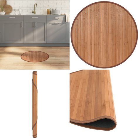 Tapis rond naturel 60 cm bambou - Tapis naturel - Tapis salon (1/5)