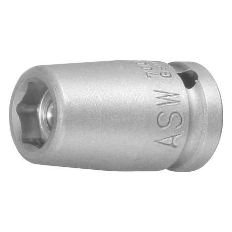 ASW Kraftschraubereinsatz 1/4 Zoll SW 7 mm 6-KT. L. 23 mm mit Magnet