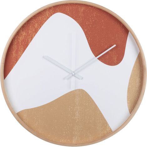 Wanduhr aus natürlichem Metall, 60 x 4,5 x 60 cm (1/5)