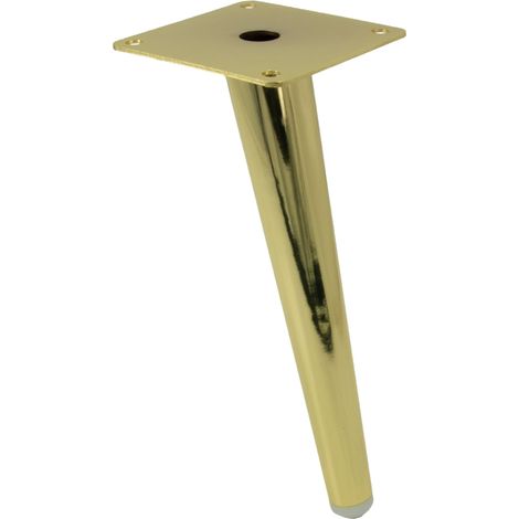 Pata de mueble, pasador oblicuo, oro claro, altura 20 cm (1/5)
