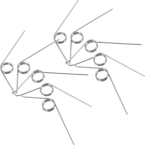 10 Ressorts de Torsion en Acier Inoxydable Argenté, Ressorts Élastiques Polyvalents pour Outils de Réparation et Bricolage Bois, Kit 10 Pièces (1/5)