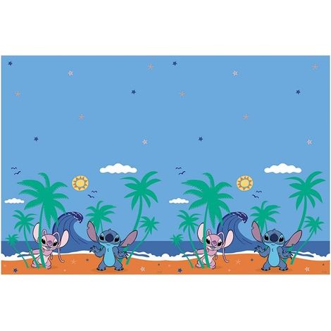 Tovaglia in plastica Disney Stitch e Angel, 120 x 180 cm