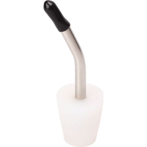 Bec verseur en acier inoxydable blanc, accessoire de rechange avec extension et capuchon anti-poussière pour bouteilles de café et d'alcool. (1/5)