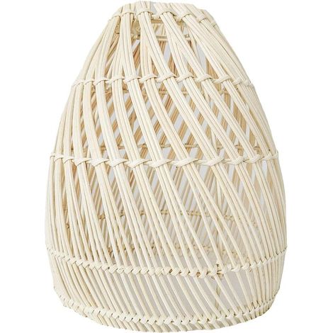 Innenbeleuchtung, Rattanlampenschirm 1x Vintage-Deckenleuchte, Rattanschirm-Pendelleuchte, gewebt für Hotels, Restaurants, Teestuben und Bars (1/2)