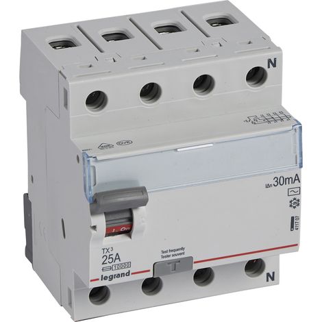 Interruttore differenziale P304 4P 25A 30MA TIPO AC TX3 (1/4)