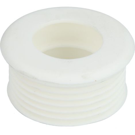 Raccord WC Euro blanc sans rosace