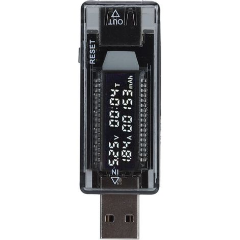 Testeur de Charge USB - Mesureur de Tension, Intensité et Capacité pour Chargeurs et Batteries Portables (1/5)