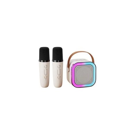 Enceinte Bluetooth - Karaoké - Microphone Sans Fil - Haut-Parleur Portable Pour Salle De Séjour Ou Extérieur - 1 Pièce (1/5)