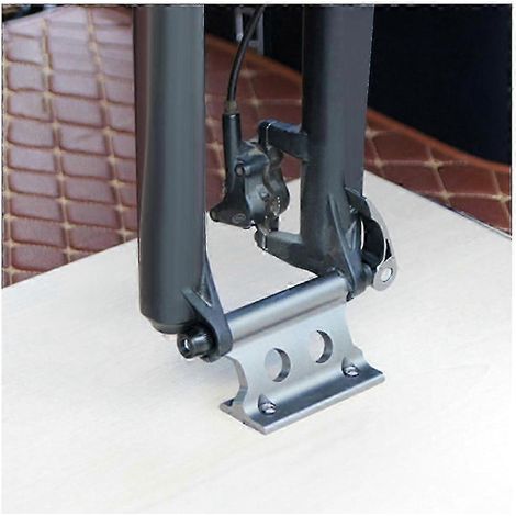Fermeture rapide de fourche avant pour vélo, clip de fixation amovible et pratique, accessoire de cyclisme portable, maintenant la fourche en toute sécurité, compatible avec la plupart des vélos. (1/5)