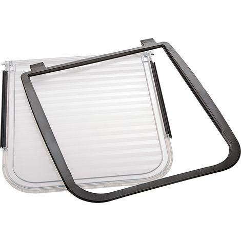 Ferplast Portina di ricambio per gatti Gattaiola Porta basculante SWING 15 Taglia Grande, marrone