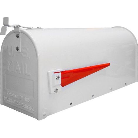 Boîte aux lettres américaine - Acier blanc