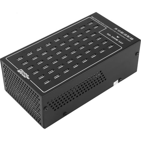 Station de charge intelligente multi-USB HD-300W-50T, 50 ports USB, 5 V CC, 2 A, prise UE, 220 V (1/5)