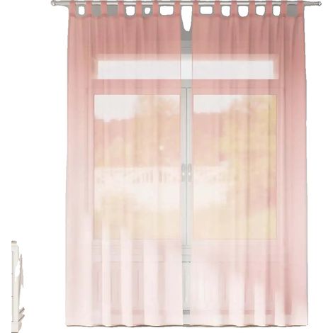 Voile Vorhänge, Elegantes Design, Einfache Installation, Rose (1/2)