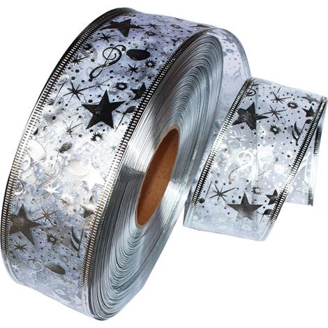Guirlande De Noël - Ruban Métallisé 2 M - Décoration Suspendue Pour Arbre De Noël Et Intérieur - 1 Pièce