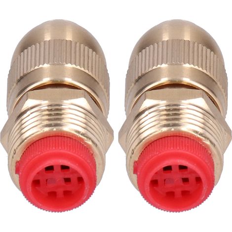 Lot de 2 arroseurs réglables en laiton avec filetage mâle G1/2 pour jardin et pelouse (1/5)