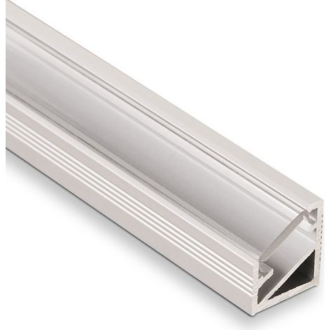 5er Pack - LED Eck-Profil-66 ALU eloxiert / KLAR 2m für LED Streifen (1/4)
