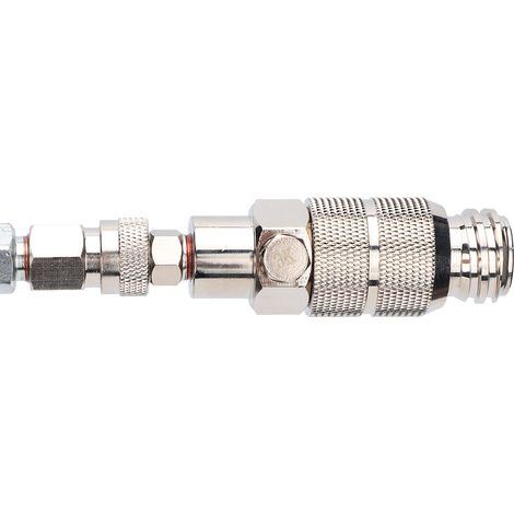 Adaptateur de tuyau de remplissage CO2 à double valve de 1,8 m avec manomètre pour Sodastream (W21.8-14) (1/5)