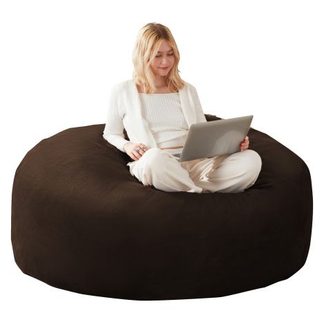 Pouf, fauteuil-pouf, canapé pour adultes — Fauteuil de lecture doux et confortable, idéal pour les chambres, les balcons et autres espaces. (1/5)