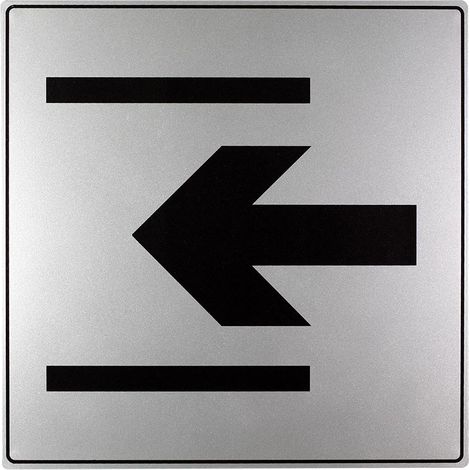 Plaque de porte Entrée - Gamme Iso 7001 200x200mm - 4380285