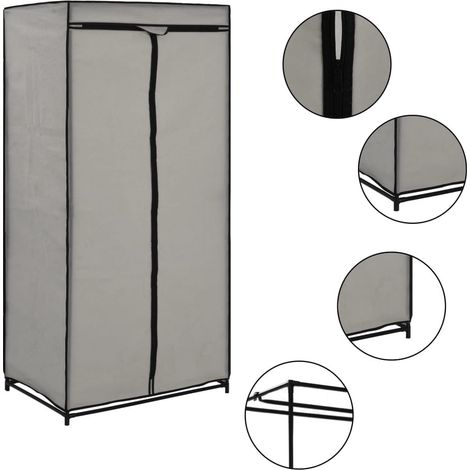 Garde-robe Gris 75x50x160 (1/5)