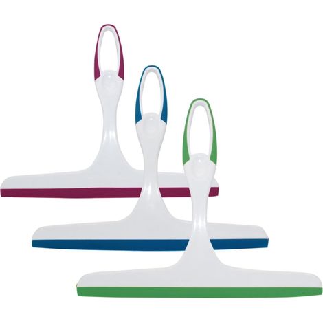 Set mit 3 handlichen Duschabziehern aus Gummi mit Aufhängeloch für Glastüren und Autofenster, multifunktionales Werkzeug (1/5)