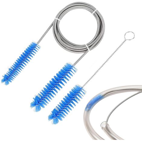 Brosse de Nettoyage de Tube CPAP, 200CM/ 79inch CPAP Brosse de Tuyau Flexible avec 7 inch Mini Brosse de Nylon pour tous les Types de Tuyaux CPAP (1/5)
