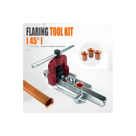 Lot de 2 kits d’évasement simples CT‑2010 – Levier intégré pour élargir et évase les petits tubes – Idéal pour bricolage en plomberie (1/4)