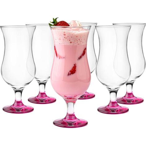 Cocktail Set De 6 À Cocktail 420Ml Verre À Cocktail Gin Eau Magenta (1/5)