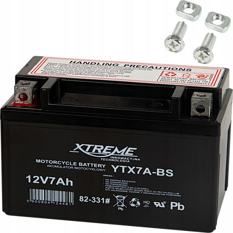 Batteria al gel 12V 7Ah per moto, scooter e motore (1/4)