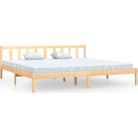 Maison Exclusive - Giroletto in Legno Massello 180x200 cm Super King