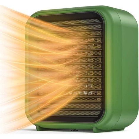Victop 800W Mini-Keramikheizkörper, elektrischer Heizkörper mit 2 Leistungsstufen, Mini-Elektrolüfter mit Ventilator (1/4)