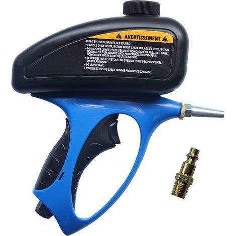 Sableuse manuelle, jet de compresseur d'air GN Kit, anti - rouille sableuse capacité 500 ml pour nettoyer la rouille, la saleté, décapant de peinture et gravure de verre projets de bricolage (1/5)
