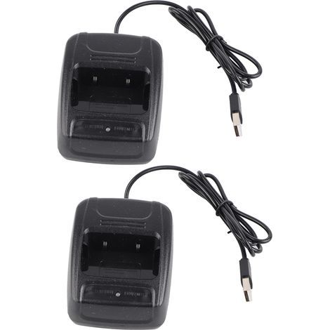 2 pièces Chargeur USB pour Talkie-Walkie Baofeng BF666S/BF777S/BF888S avec Indicateur de Charge (1/5)