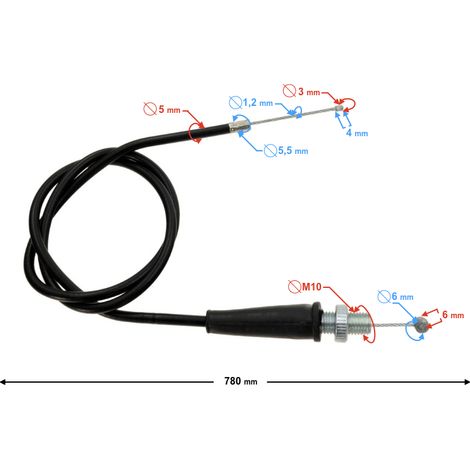 Cable del acelerador para motos de motocross CRF50 y CRF70 (1/3)