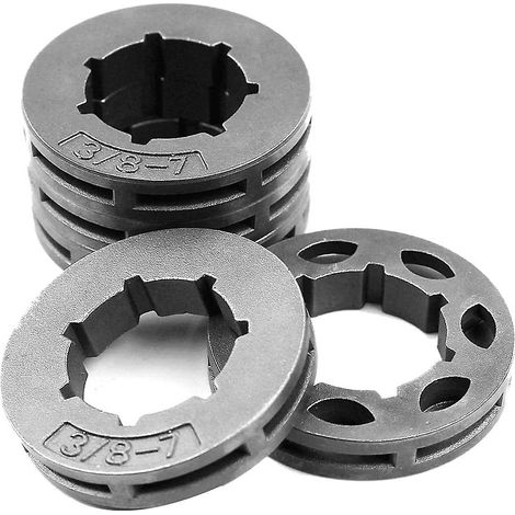 5 pignons de 3/8 pouce, 7 dents, 19 mm, pour tronçonneuses MS360, MS310, 154, 254, 50, 51 et 55 (pièces de rechange 18720). (1/4)