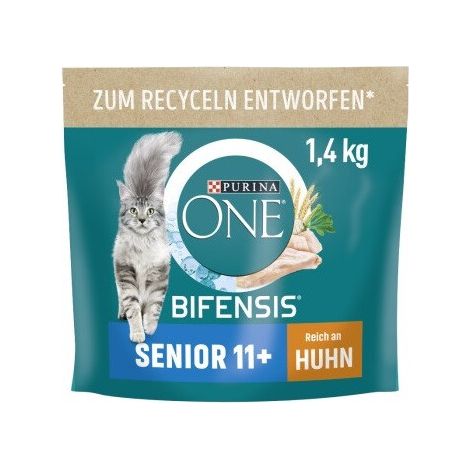 Purina One Katzenfutter Senior 11+ reich an Huhn 1,4 kg