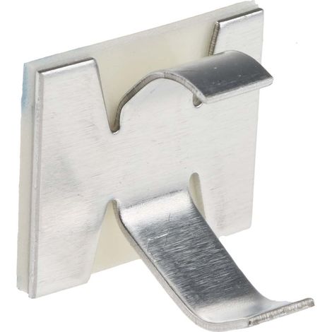 Rs Pro – Clip serre-câbles auto-adhésif en aluminium – Ø max 9.5mm – Longueur 19mm – Largeur 16mm – Boîte de 250 unités