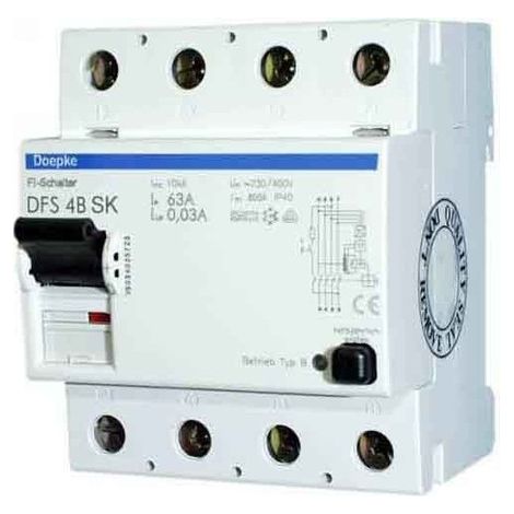 Doepke Interrupteur différentiel type B 63 A 230/400V