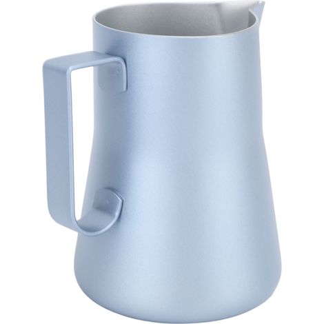 550 ml Milchkännchen aus Edelstahl 304 mit Ausgießer für Milchaufschäumer, Zubehör für die Kaffeezubereitung, Blau (1/5)