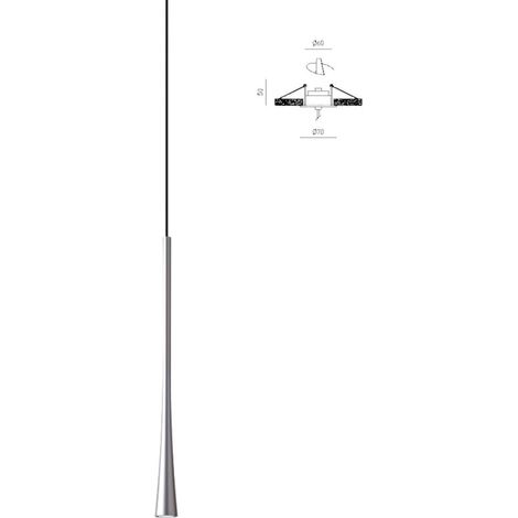 Lampada incasso gea luce dafne sp i fda1pai led argento moderno alluminio (1/5)