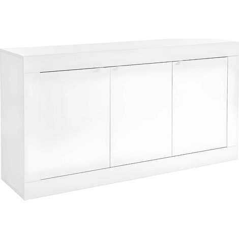 Buffet COMETE - 3 portes - Blanc laqué (1/10)