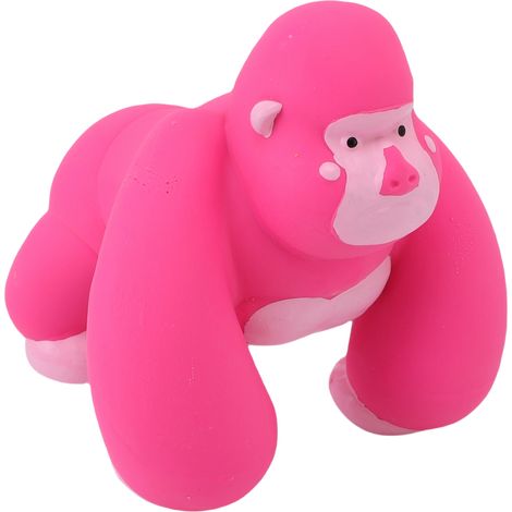 Jouet à mâcher en latex pour chien, couineur, pour le nettoyage des dents, soulage la solitude, mignon, doux, animal, jouet de dentition pour animaux de compagnie, gorille (1/5)