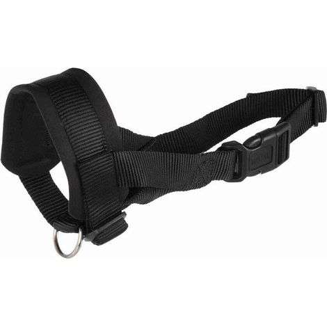Bozal Trixie Loop XL negro para perro seguridad confort