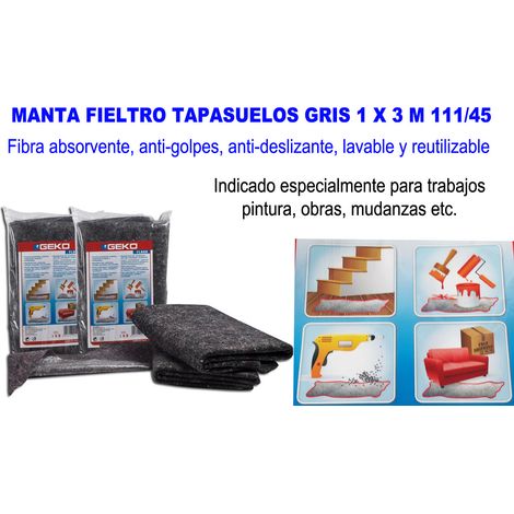 FPLUS manta fieltro tapasuelos gris 1 x 3 m 111-45 , manta fieltro tapasuelos gris 1 x 3 m 111-45