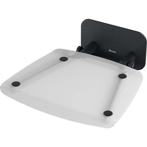 Ravak Ovo B II - Sedile da doccia Clear/Black, 36x36 cm, nero/chiaro B8F0000059 (1/3)