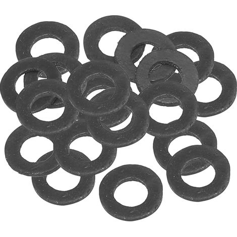 Joint Plat En Caoutchouc M5, 20 Pièces 5mm ID 12mm OD 1mm Épais Joint D'Étanchéité Espaceur Pour Robinet Tuyau Raccord Boulon, Noir (1/5)