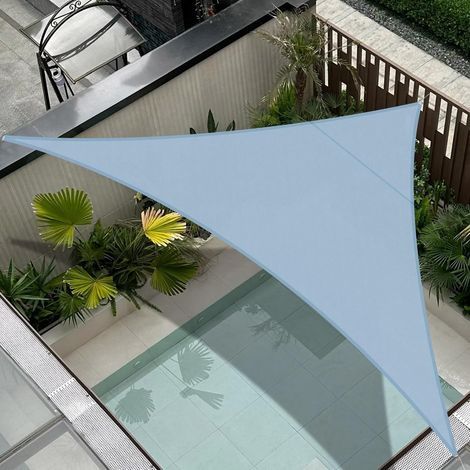 1 Sonnensegel, dreieckig, 3 x 3 x 4,25 m, wasserdicht, 95 % UV-Schutz, 160 g/m² PES, für Garten, Terrasse oder Balkon (1/5)
